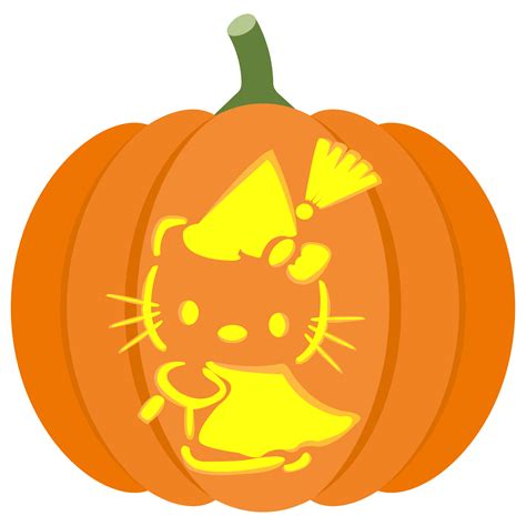 Hello Kitty Pumpkin Stencil Free Printable