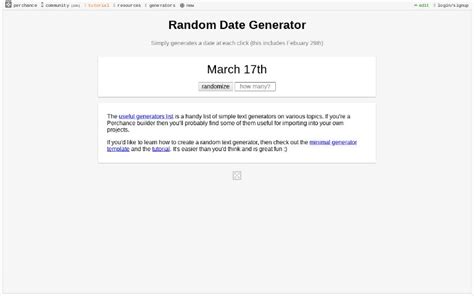Image result for Random Date Generator
