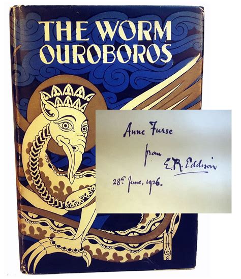 THE WORM OUROBOROS... An Inscribed Copy in Dust Jacket | E. R EDDISON ...