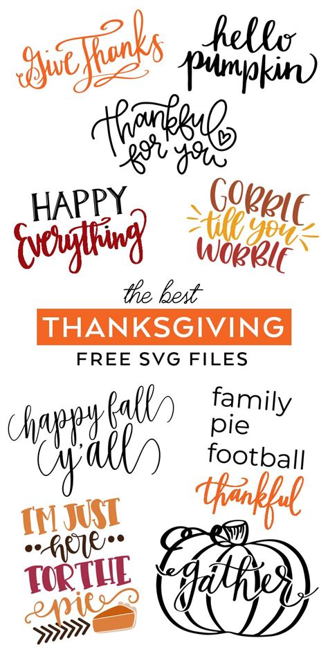 Free Thanksgiving SVG Files for DIY Fall Decorations