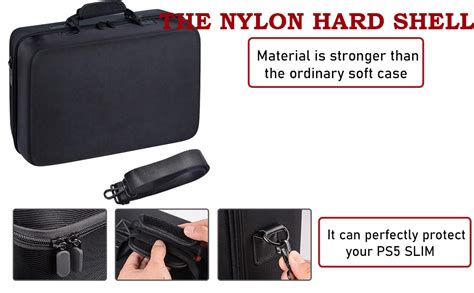 OIVO INDIA Carrying Case for PS5 Slim Console, Hard Shell Protective ...