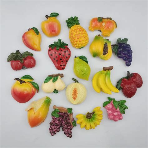 10pcs Fruit Refrigerator Magnet Sticker Office Fridge banana 最大10%OFFクーポン
