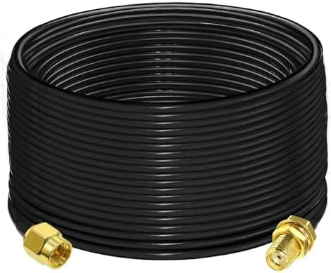 ABONIX RG58 SMA Jumper Cable, SMA Male to SMA Female Coaxial Cable, Low ...