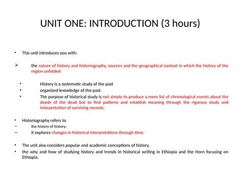 Image result for History Freshman Course Unit 1