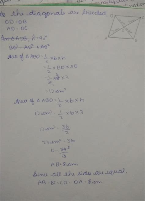 In Parallelogram ABCD, the diagonals bisect each other at O. IF DB is 8 ...
