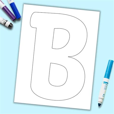 Bubble Letter B Printable at genbryanblog Blog