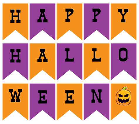 Free Halloween Printable Banner | Plan Your Year Easily!