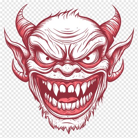 Troll face, demon face drawing, png | PNGWing