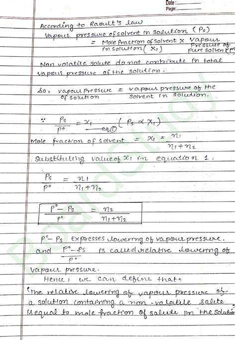 Image result for Solutions Class 12 Notes Handwritten