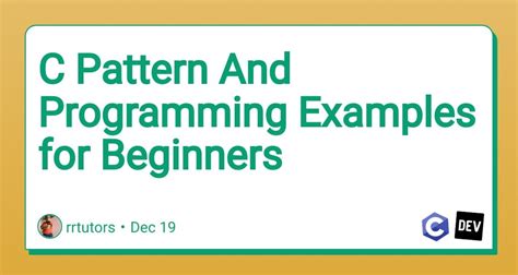 Image result for C Pattern Examples