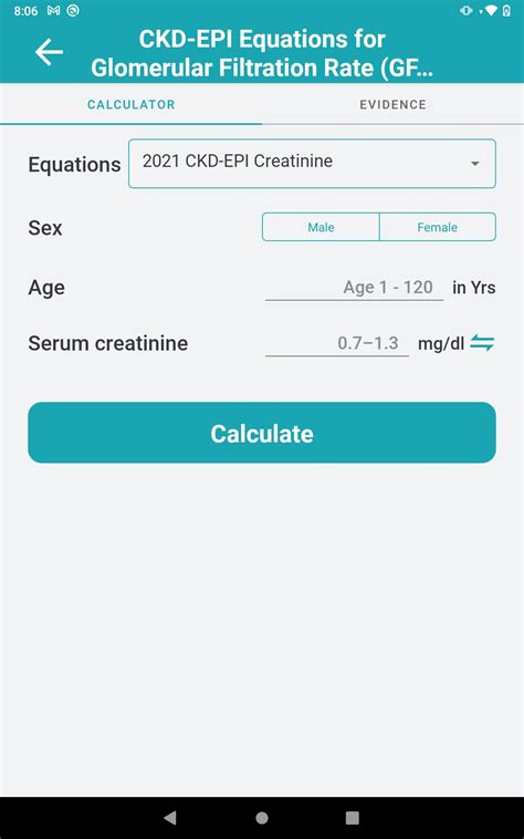 eGFR Calculator APK for Android Download
