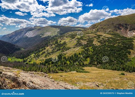 Brilliant Green Panoramic Views from the Old Fall River Road, Rocky ...