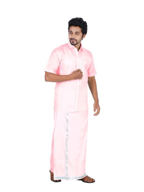 Asha Silk Wedding set 2 In 1 Light Pink Colour (Readymade Half Sleeve ...