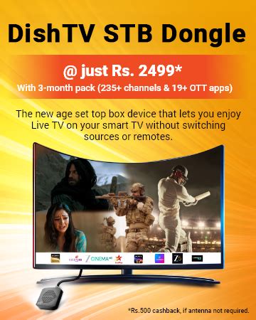 DishTV STB Dongle for Android TV | Stream OTT & Live TV