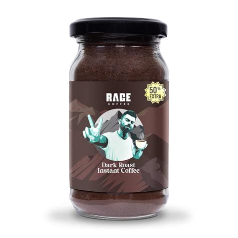 Rage Coffee Dark Roast Instant Filter Coffee - 75 gms | Instant Coffee ...