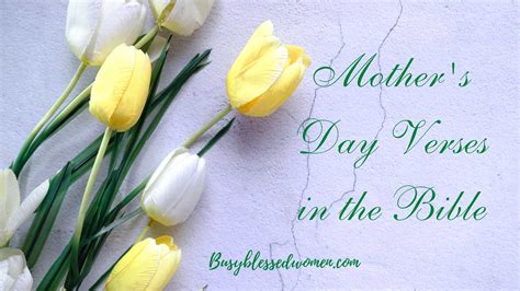 Best Mother’s Day Verses in the Bible