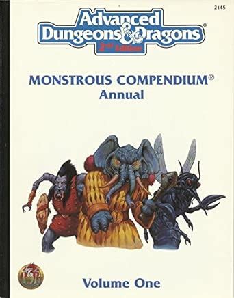 Buy Annual Monstrous Compendium: 001 (ADVANCED DUNGEONS AND DRAGONS 2ND ...