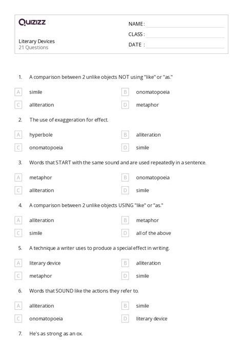 50+ Early Literacy worksheets for 7th Class on Quizizz | Free & Printable
