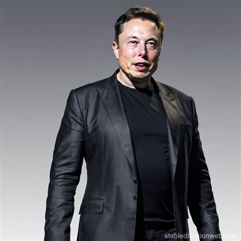 Elon Musk's Fearful Full Body Text | Stable Diffusion Online