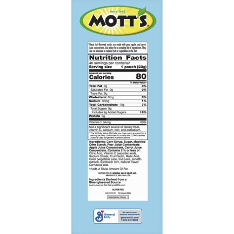 Motts Fruit Snacks
