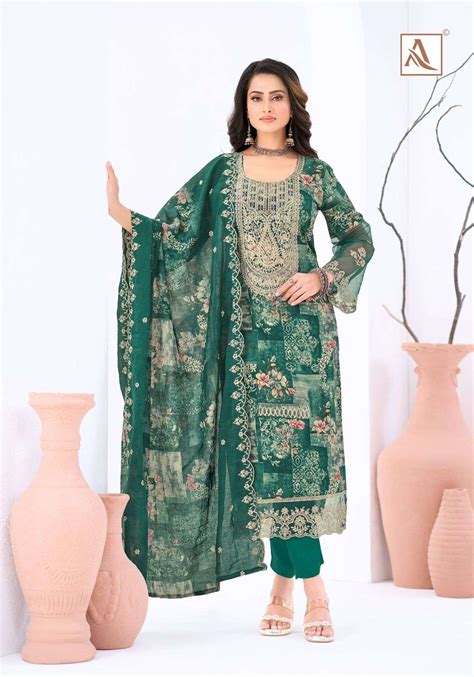 ALOK SUITS MITHAI COTTON PRINT WITH FANCY EMBROIDERY WORK SUITS AT BEST ...