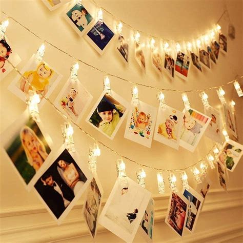 Photo Clip LED String Fairy Lights – 16 LEDs – The Purple Tree