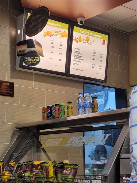 Menu at Subway, Surat, Zircon