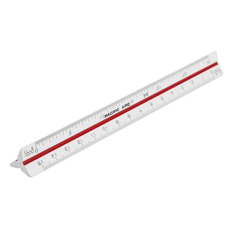 Pacific Arc, Architect Color Coded Scale Ruler, Divided by: 1/16th inch ...