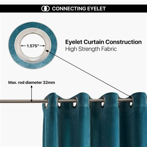 Buy DECO WINDOW Lagoon Set of 2 Room Darkening Door Curtains from Deco ...