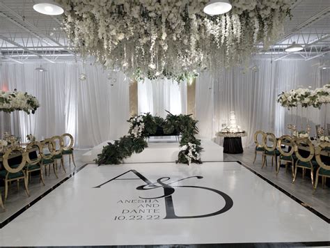 Custom Wedding Decal Dance Floor Wrap Gloss Removable Vinyl. Monogram ...