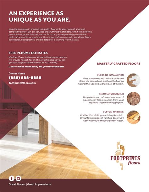 Flyers - Footprints Floors