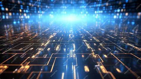 Premium Photo | Futuristic network concept data center information ...