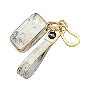 Ashar Key Hub TPU Key Cover with Keychain Compatible with Land Rover ...