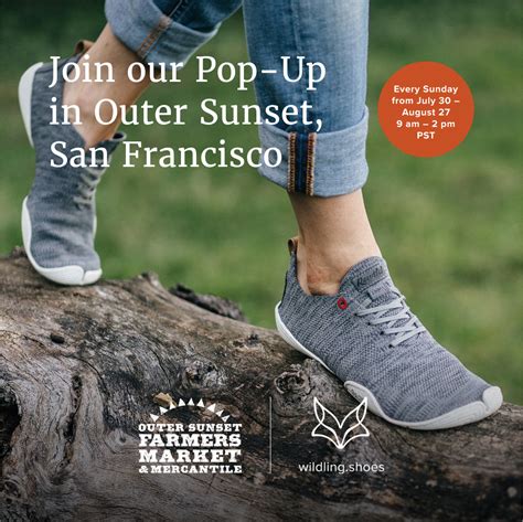 Wildling Shoes Pop-Up at the Outer Sunset Farmers Market (SF)