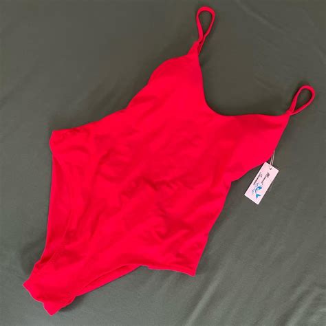 Naps At The Beach One Piece Swimsuit - Red Never... - Depop