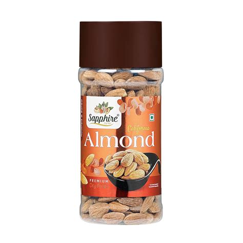 SAPPHIRE Dry Nuts California Roasted Almonds Jar | (200gm) : Amazon.in ...