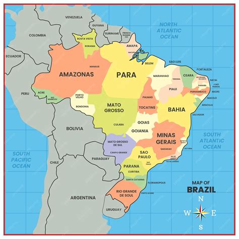 Brazil Country Map