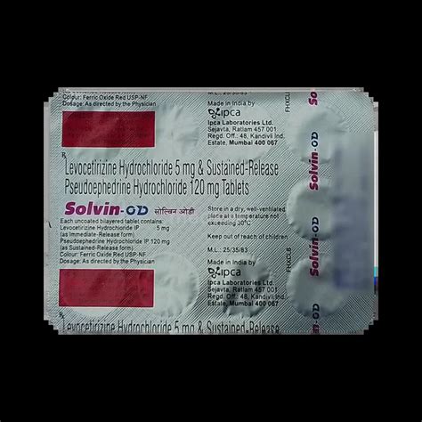 Buy Solvin Od Tablet 10s Online at Best Price | Medkart
