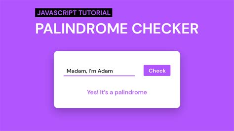Palindrome Using Loops in JavaScript 的图像结果
