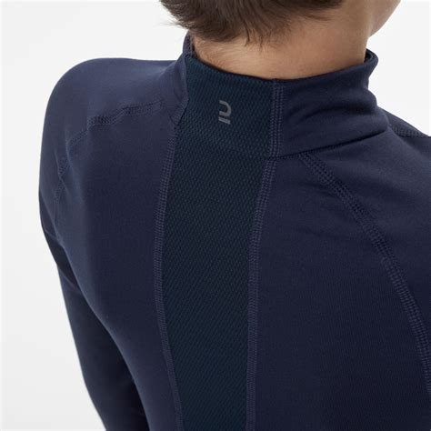 Kids' Ski Base Layer Top - BL 500 1/2 Zip - Blue WEDZE | Decathlon