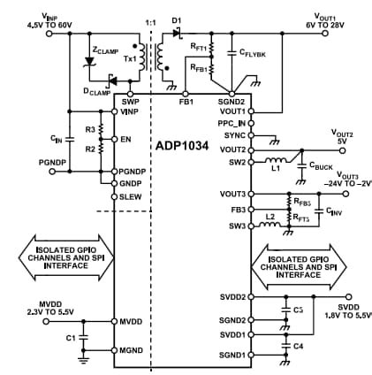 ADP1034 Micropower Management Unit (PMU) - ADI | Mouser