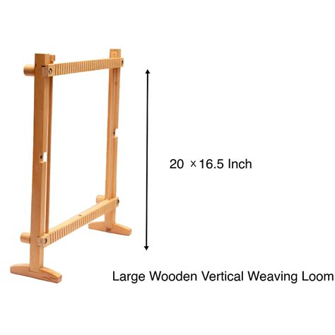 Buy Large Vertical Weaving Loom with Weaving Needle and Comb in Wood ...