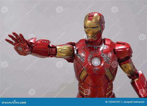 Action Figure Model Iron Man MARK VII, Hand Blaster Poses Editorial ...