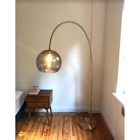 West Elm Overarching Acrylic Shade Floor Lamp - AptDeco