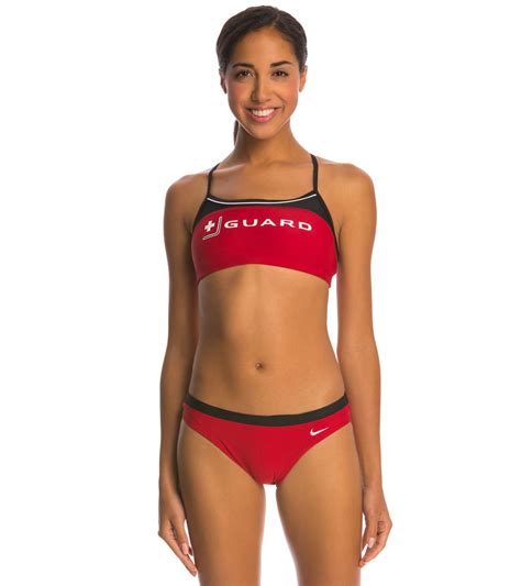 Nike Swim LifeLifeguard Two Piece Sport Top Swimsuit at SwimOutlet.com ...