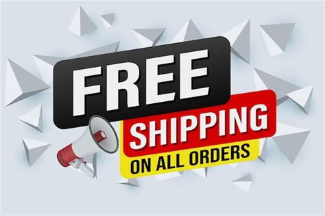 Free shipping all orders tag banner design template for marketing ...