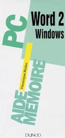 Amazon.in: Buy Aide-mémoire word 2 pour windows Book Online at Low ...