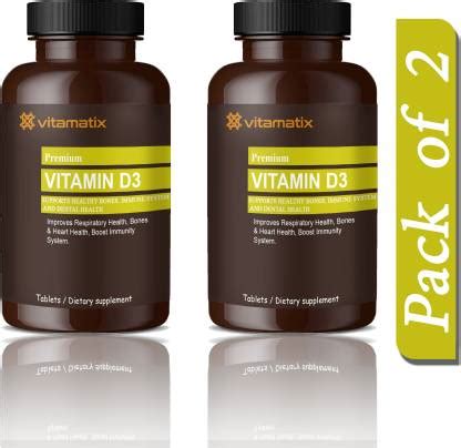 Vitamatix Plant Based Vitamin D3 K2 MK7 Supplement Veg (D227) Price in ...