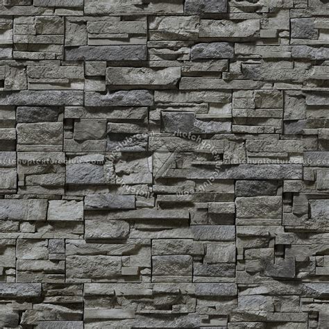 Stacked Slabs Stone Wall Texture Seamless 08187