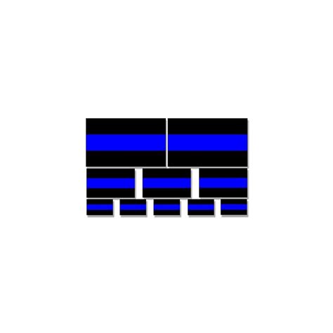 Buy Magnet Assorted (1 2 & 3 inches Wide) Thin Blue Line Flag Stickers ...